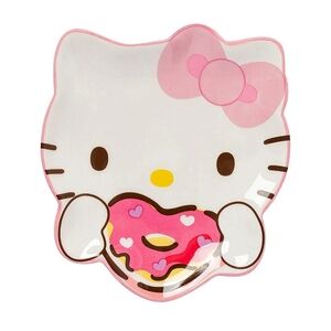 Hello Kitty Sanrio Pink Donut Ceramic Plate